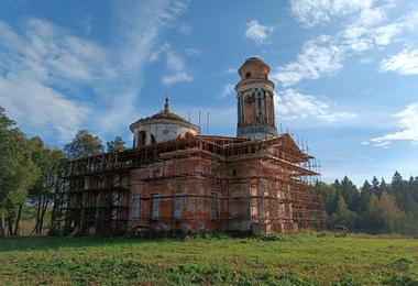 Как восстанавливают Знаменскую церковь в Подмосковье